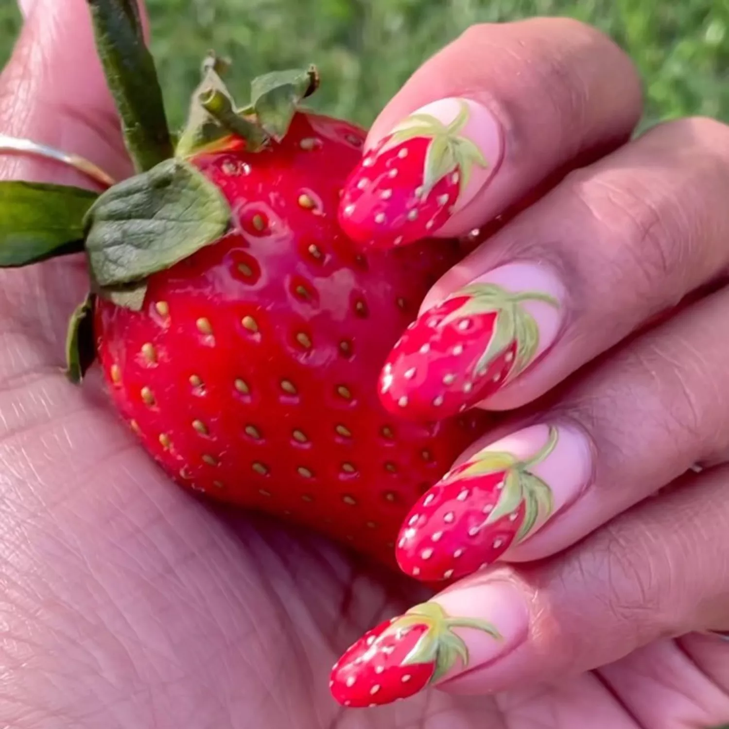10 Strawberry Nail Art Ideas That Are Beyond Sweet for Summer