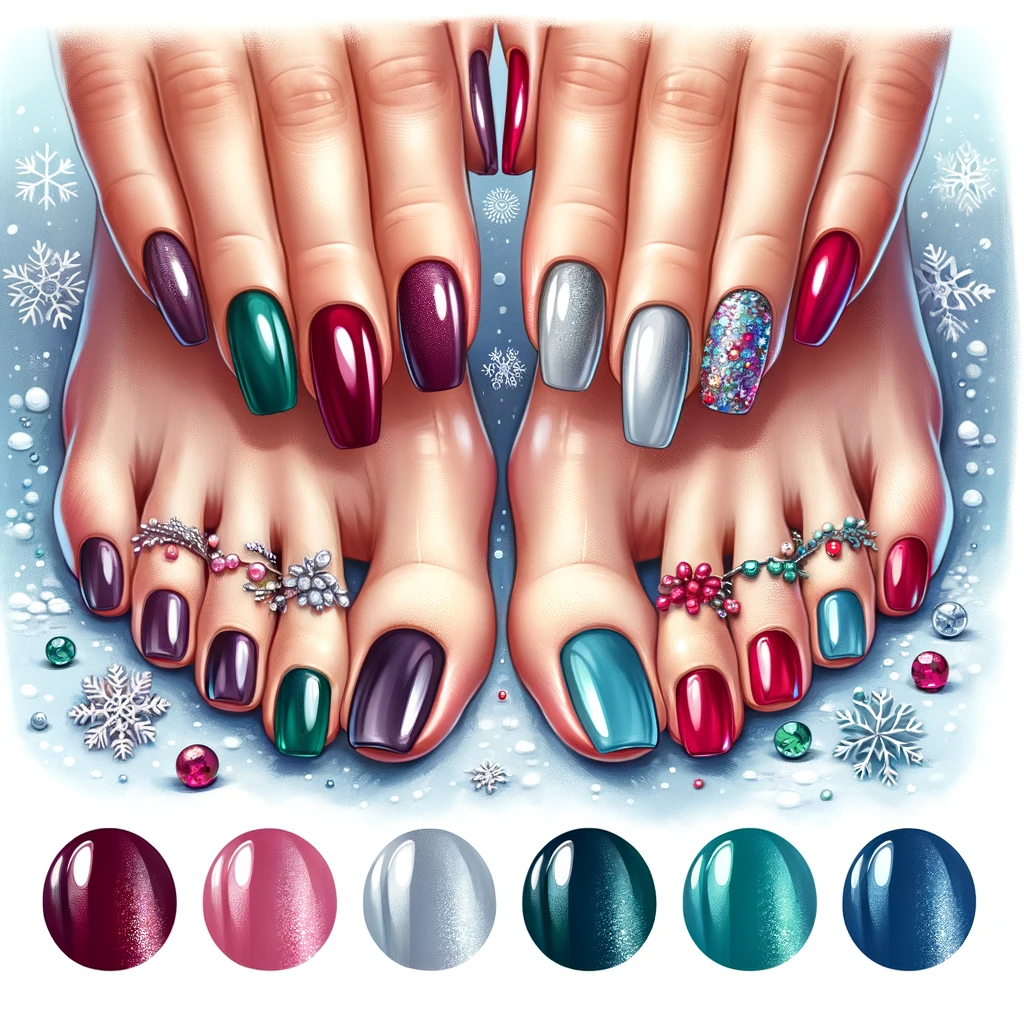 Top - 13 colours for winter pedicures
