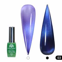 Гель лак кошачий глаз Neon Party Cat Eye Global Fashion, 8мл, 003