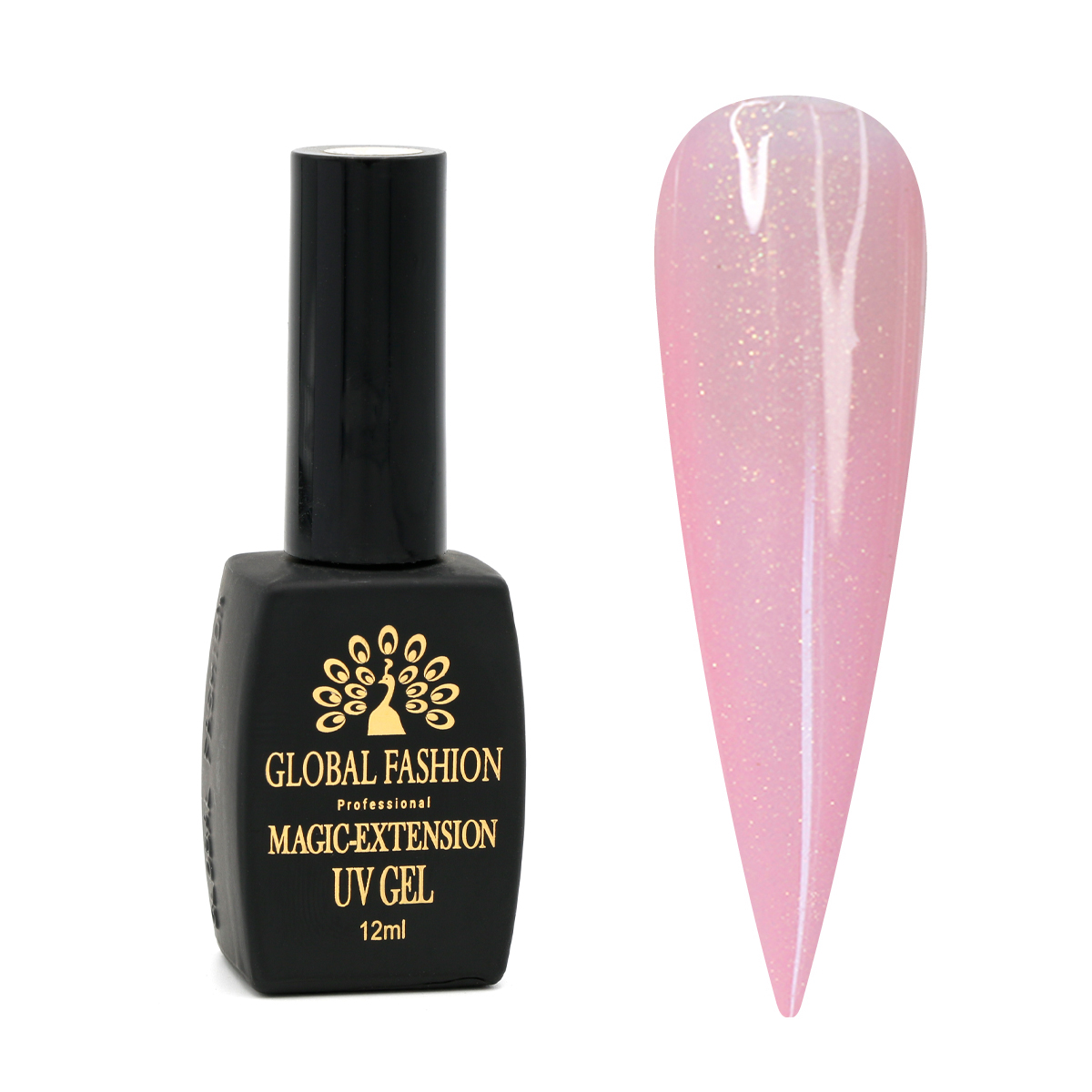 Гель Global Fashion с шиммером Magic-Extension 12 мл, 09