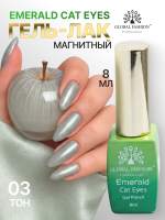 Гель лак кошачий глаз Emerald, 03
