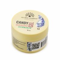 Гель для наращивания Global Fashion, Candy Diamond Gel Hema & Tpo Free 15g, 13