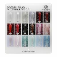 Гель для наращивания Global Fashion, Disco Flashing Glitter Builder Gel Hema & Tpo Free 15g, 18