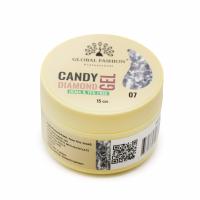 Гель для наращивания Global Fashion, Candy Diamond Gel Hema & Tpo Free 15g, 07