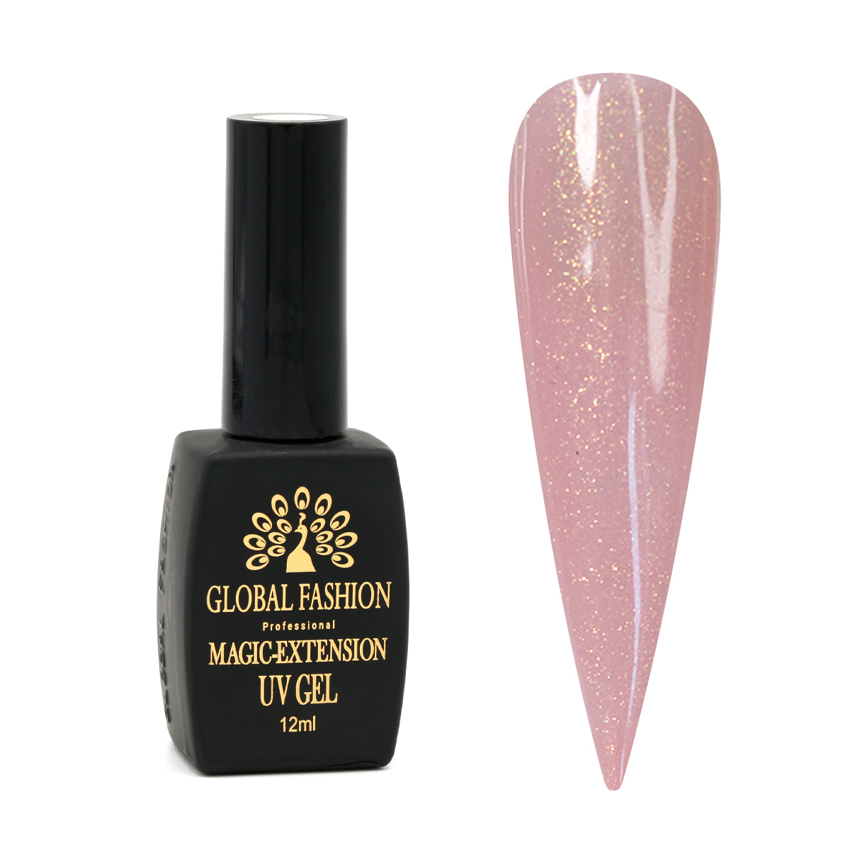 Гель Global Fashion с шиммером Magic-Extension 12 мл, 07