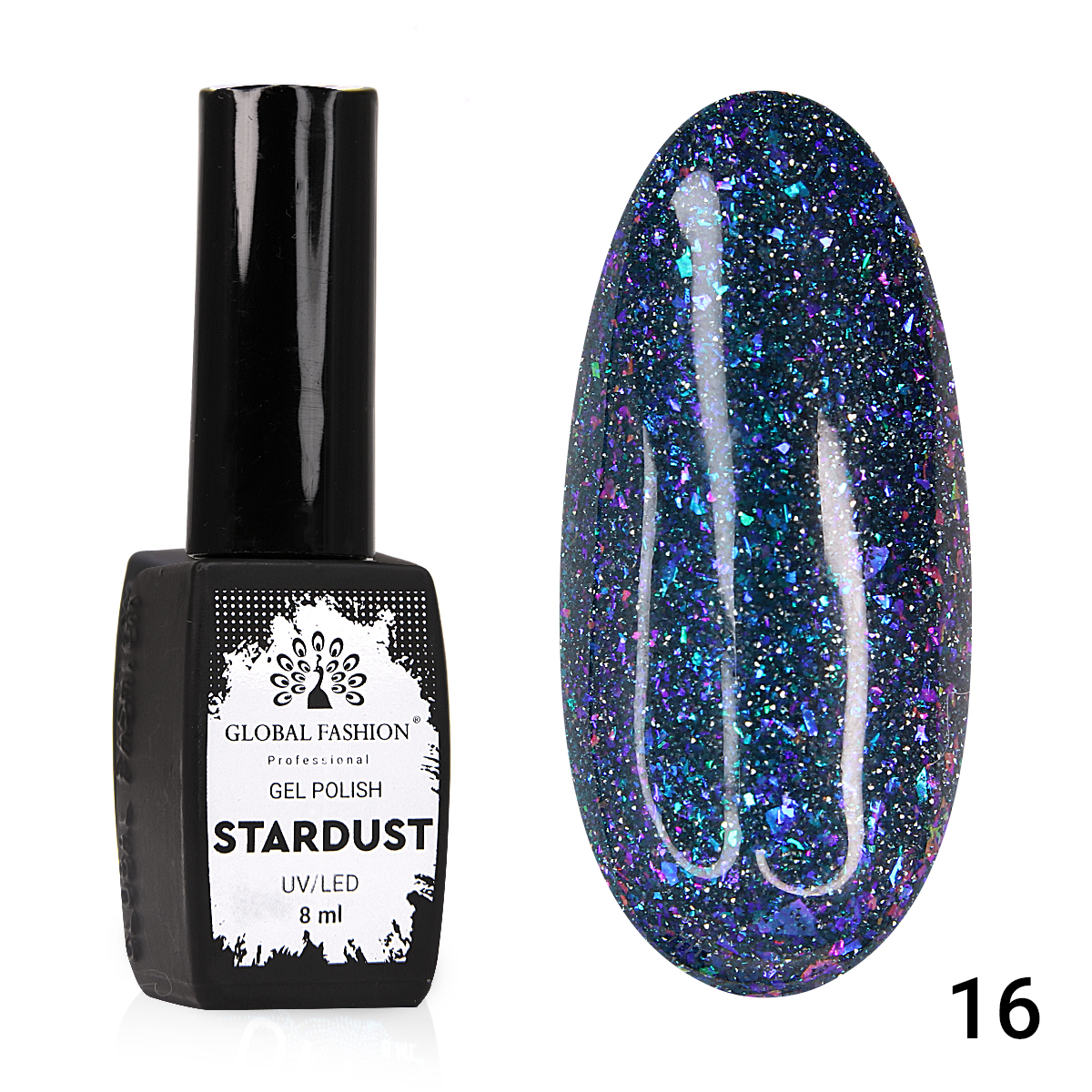 Гель лак Stardust 8 мл 16