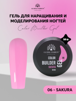 Гель для моделирования ногтей 50 гр, Color Builder Gel 06- Sakura