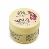 Гель для наращивания Global Fashion, Candy Diamond Gel Hema & Tpo Free 15g, 15