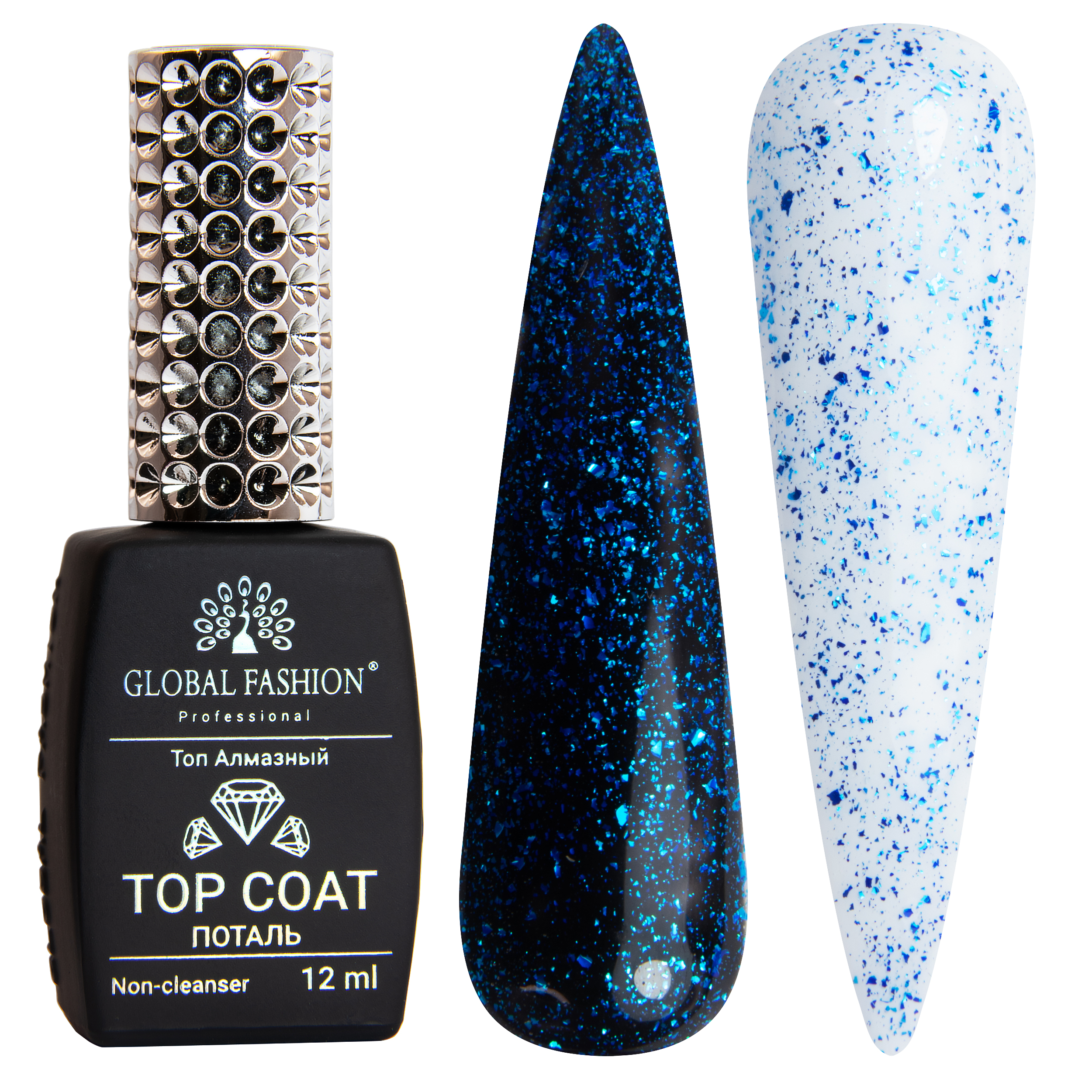 Топ без липкого слоя, Blue Foil Top, 12 мл