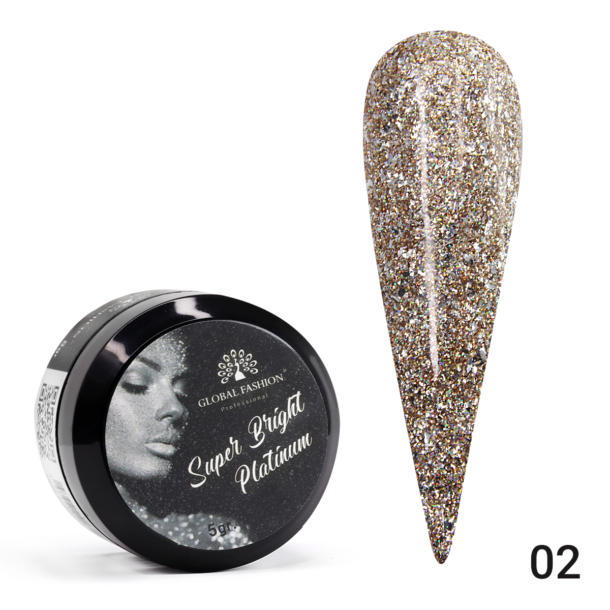 Гель краска Super Bright platinum, 5 гр 02