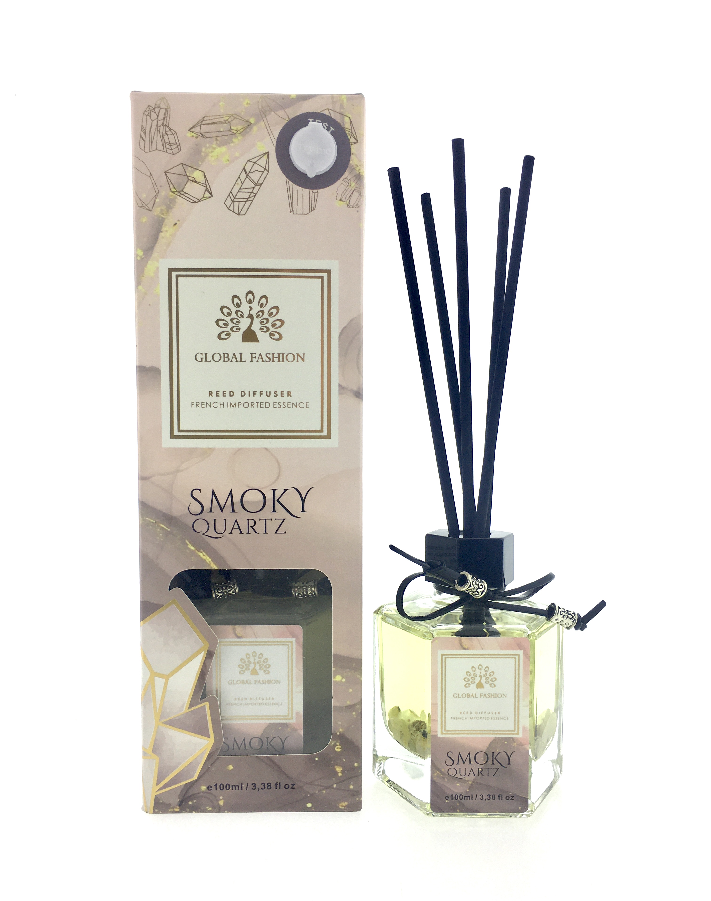 Ароматический диффузор Global Fashion, 100 ml, Smoky quartz