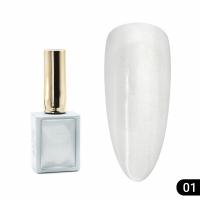 Гель лак кошачий глаз, Global Fashion, Silver Snow White cat eyes, 8ml, 01