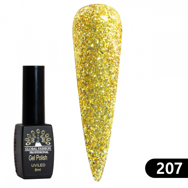 Гель лак BLACK ELITE 207, Global Fashion 8 мл