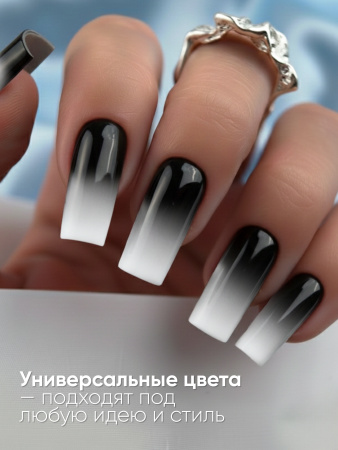 Гель краска неоновая для омбре, Global Fashion, ombre air cushion pat gel neon color 8gr, 01