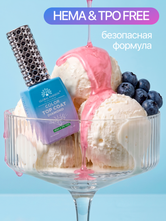 Топ цветной, Color Top Coat 12 мл, 01