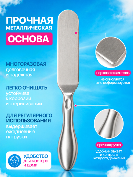 Металлическая основа для запасных листов абразива (пемза)