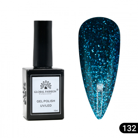 Гель лак Global Fashion, Gel polish 15 ml, 132