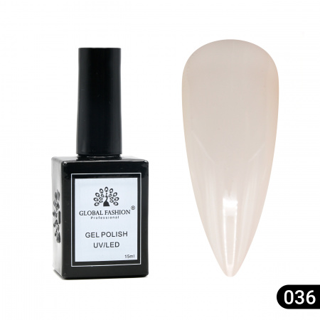 Гель лак Global Fashion, Gel polish 15 ml, 36