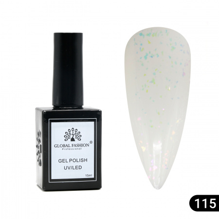 Гель лак Global Fashion, Gel polish 15 ml, 115