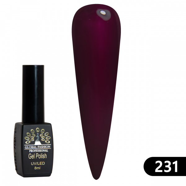 Гель лак BLACK ELITE 231, Global Fashion 8 мл