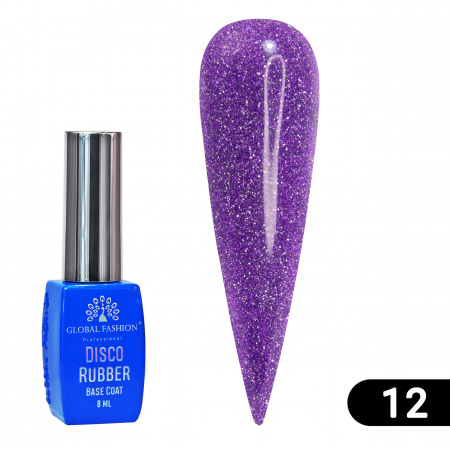 Каучуковая база Disco Opal светоотражающая Global Fashion 8 мл, 12