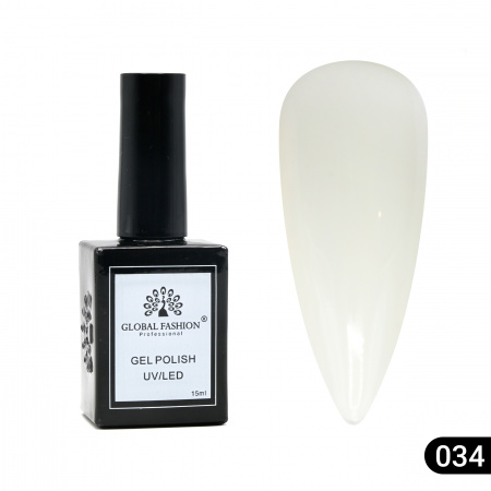 Гель лак Global Fashion, Gel polish 15 ml, 34