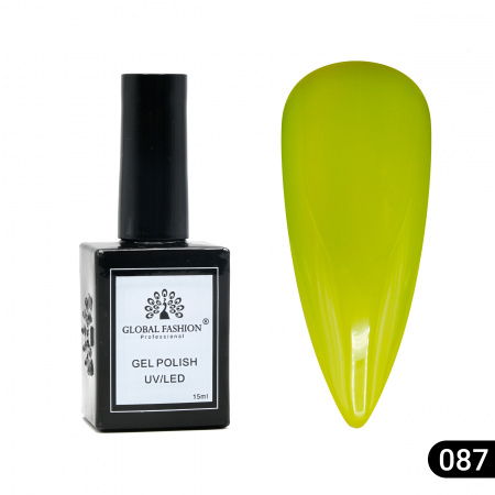 Гель лак Global Fashion, Gel polish 15 ml, 87