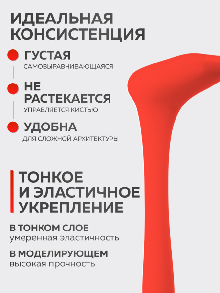 Гель для ногтей KERATIN BUILDER GEL 15g K28 оранжевый