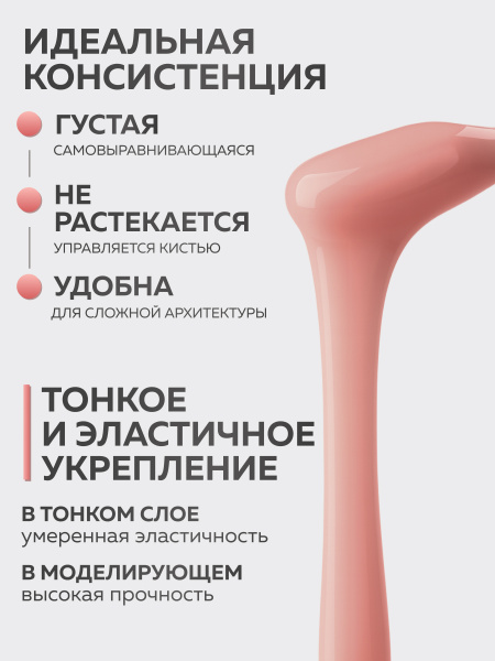 Гель для ногтей KERATIN BUILDER GEL 15g K9 теплый розовый