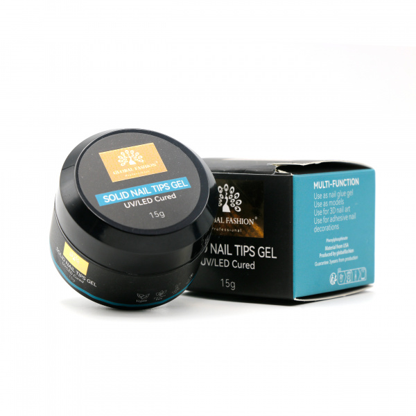 Гель для гелевых типс в баночке Solid Nail Tips Gel 15 гр.
