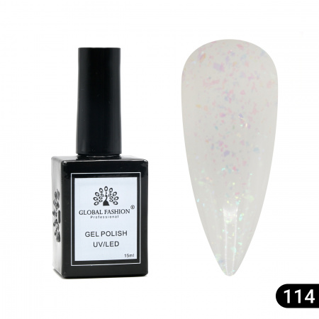 Гель лак Global Fashion, Gel polish 15 ml, 114