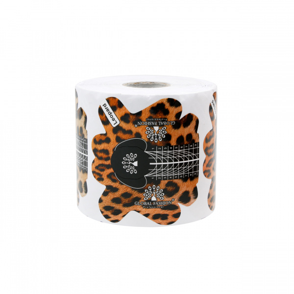 Одноразовые формы для маникюра 300 шт., GF-Leopard