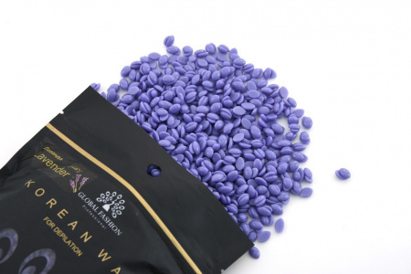 Воск для депиляции Global Fashion, Korean Wax, 100 гр, Lavander