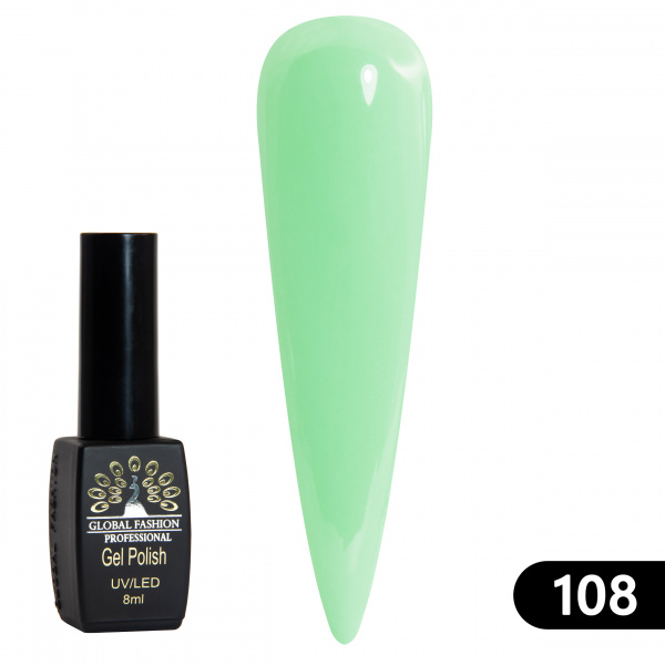 Гель-лак BLACK ELITE 108, Global Fashion, 8 мл