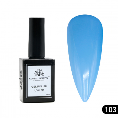Гель лак Global Fashion, Gel polish 15 ml, 103
