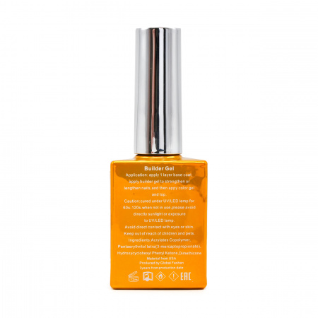 Гель для наращивания Builder Gel, 15 ml, прозрачный