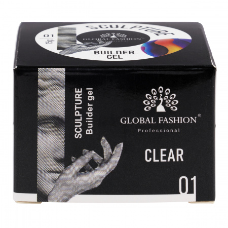 Скульптурный гель «SCULPTURE BUILDER GEL» 15 гр, CLEAR №01