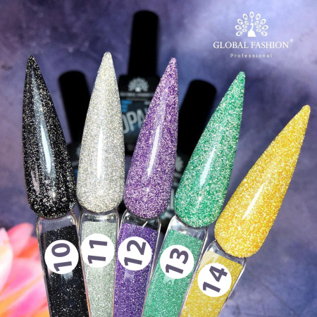 Каучуковая база Disco Opal светоотражающая Global Fashion 8 мл, 10