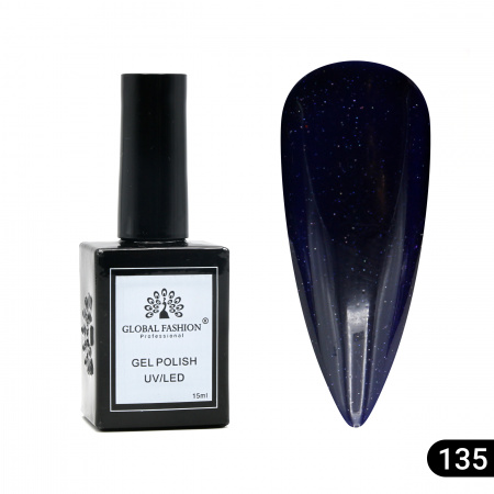 Гель лак Global Fashion, Gel polish 15 ml, 135