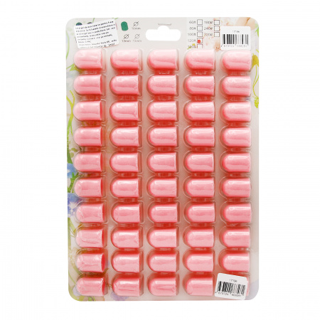 Колпачки абразива для педикюра, 16*25 мм, #120, pink 1 шт.