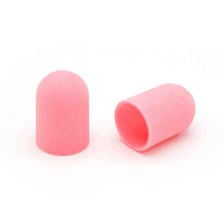Колпачки абразива для педикюра, 16*25 мм, #120, pink 1 шт.