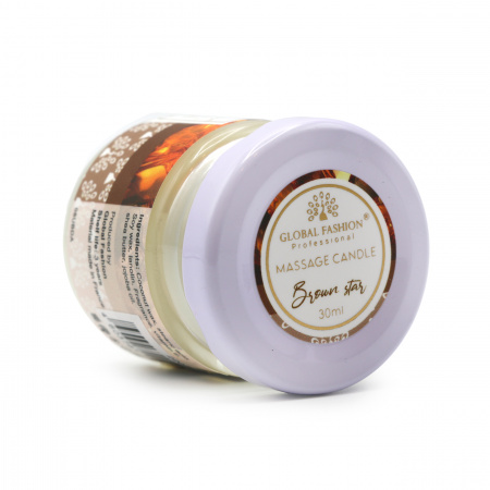 Массажная свеча Global Fashion, 30 ml, Brown star