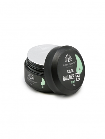 Гель для моделирования ногтей 15 гр, Color Builder Gel 01-Mint