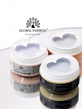 Топ для ногтей, густой, для объемных дизайнов, Global Fashion,  5 in 1, 15 гр