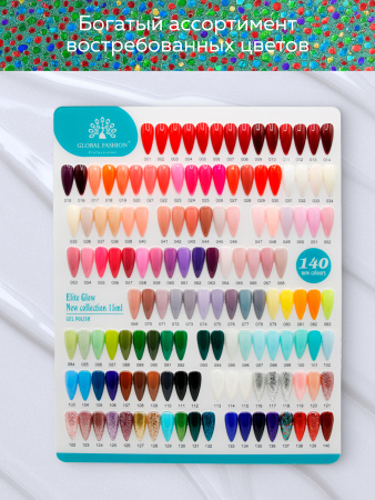 Гель лак Global Fashion, Gel polish 15 ml, 137
