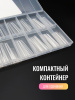Гелевые типсы, Global Fashion,  экстрадлинные 5xl, 12 размеров 120шт, 01, квадрат