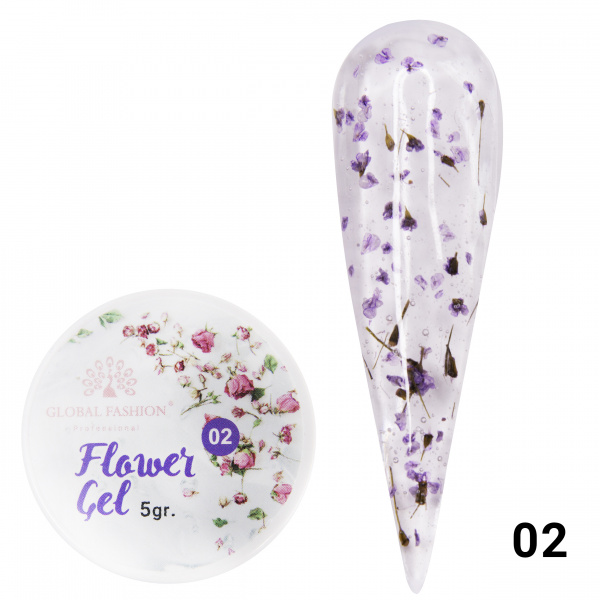 Гель с сухоцветами 5 гр, Flower Gel 02