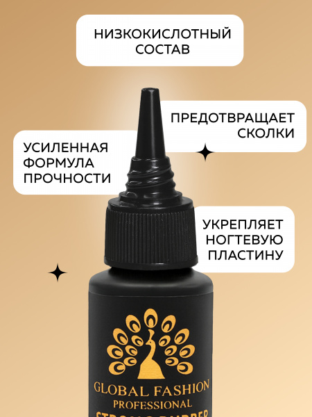 База для гель лака Global Fashion, Long Lasting Base Coat 30 мл