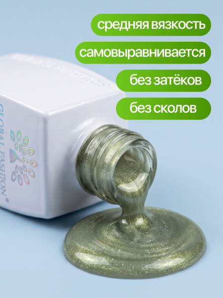Гель лак кошачий глаз, Global Fashion, IRIS cat eyes 8ml, 10