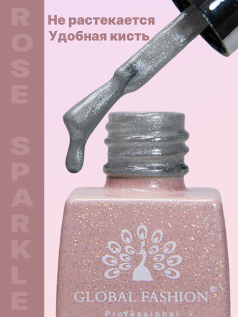 Гель лак Кошачий глаз Global Fashion 8ml, Rose Sparkle Cat Eyes Gel Polish 01